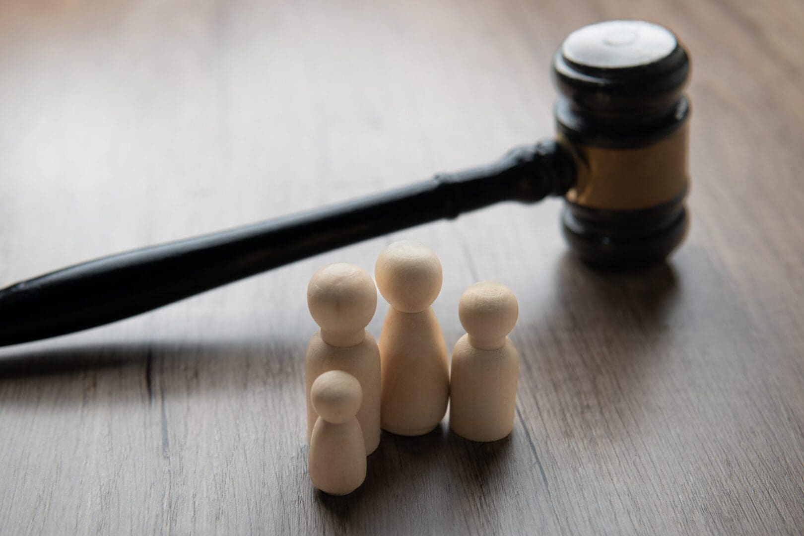 Family law representation with gavel
